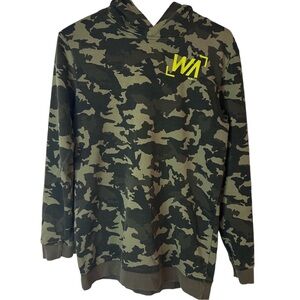Vero Moda Camo Kids Hoodie Size 14 (158/164) | Green Pullover‎ Sweatshirt Casual